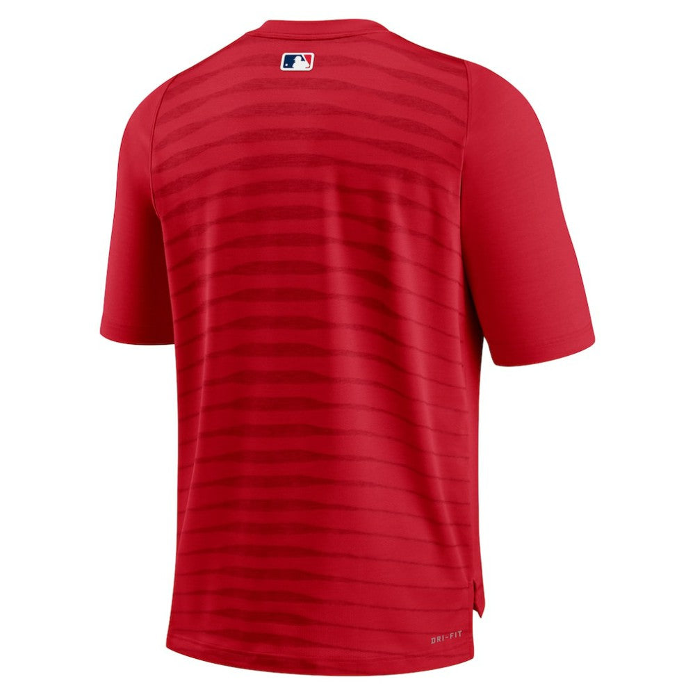 Red Boston Red Sox Nike Authentic Collection Pregame Raglan Performance V-Neck T-Shirt