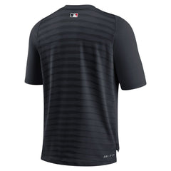 Navy Minnesota Twins Nike Authentic Collection Pregame Raglan Performance V-Neck T-Shirt