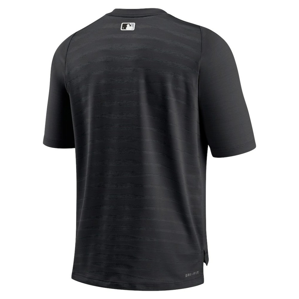 Black Chicago White Sox Nike Authentic Collection Pregame Raglan Performance V-Neck T-Shirt