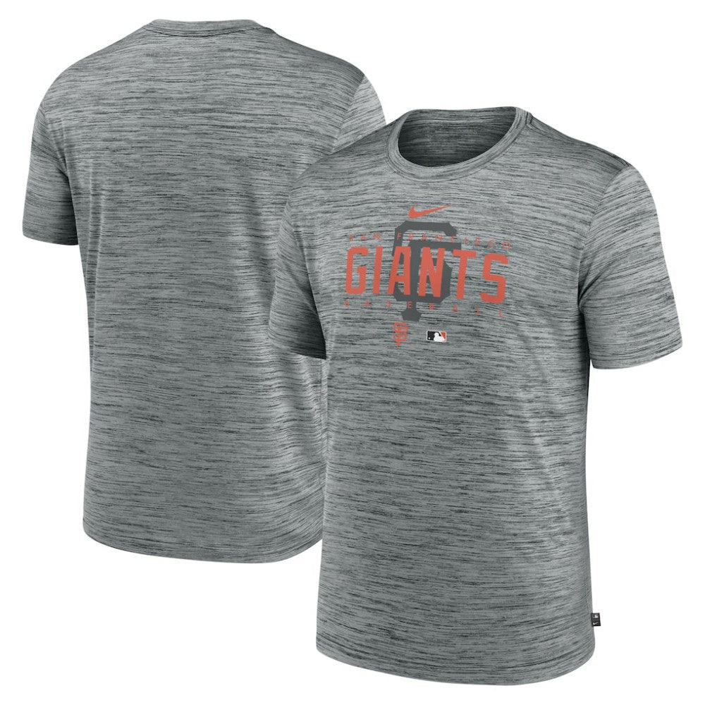Heather Gray San Francisco Giants Nike Authentic Collection Velocity Performance Practice T-Shirt