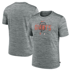 Heather Gray San Francisco Giants Nike Authentic Collection Velocity Performance Practice T-Shirt