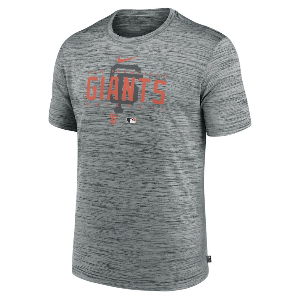 Heather Gray San Francisco Giants Nike Authentic Collection Velocity Performance Practice T-Shirt