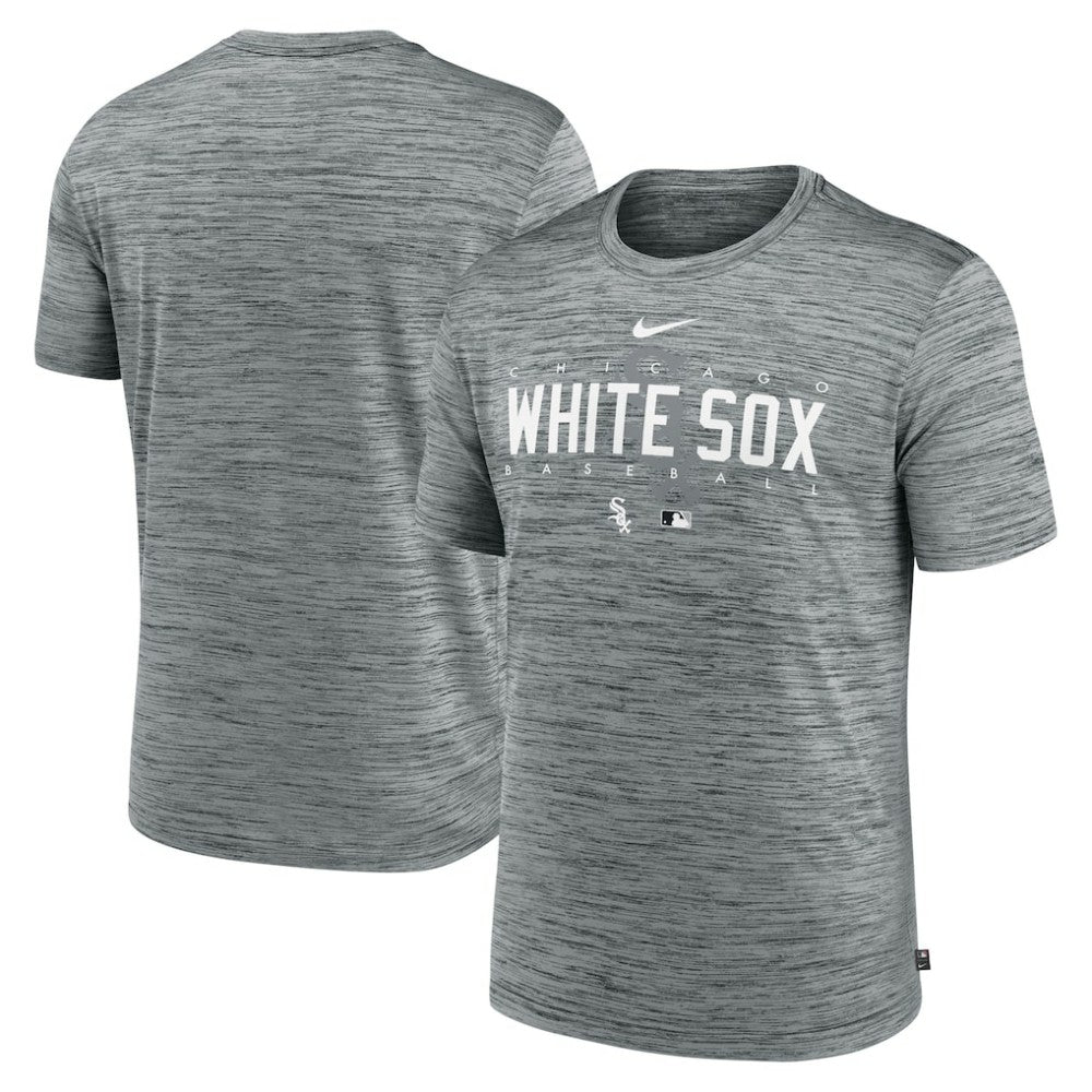 Heather Gray Chicago White Sox Nike Authentic Collection Velocity Performance Practice T-Shirt