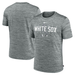 Heather Gray Chicago White Sox Nike Authentic Collection Velocity Performance Practice T-Shirt
