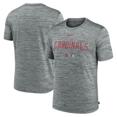 Heather Gray St. Louis Cardinals Nike Authentic Collection Velocity Performance Practice T-Shirt