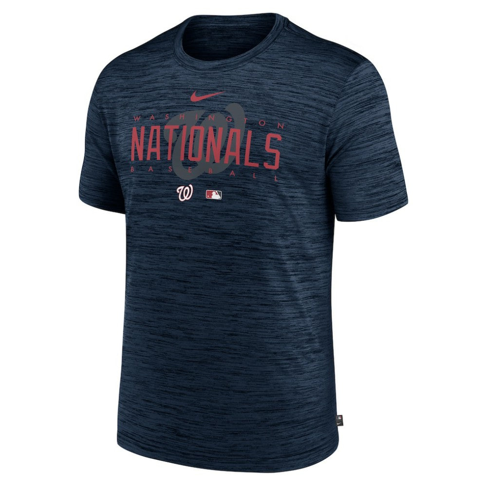 Navy Washington Nationals Nike Authentic Collection Velocity Performance Practice T-Shirt