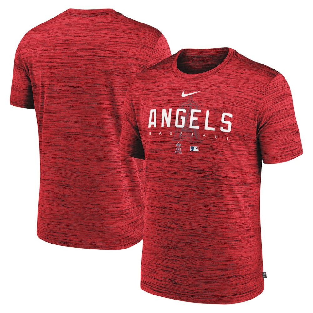 Red Los Angeles Angels Nike Authentic Collection Velocity Performance Practice T-Shirt