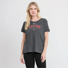 Heather Charcoal Boston Red Sox Nike Women's Authentic Collection Early Work Tri-Blend T-Shirt