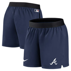 Navy Atlanta Braves Nike Women's Authentic Collection Team Performance Shorts