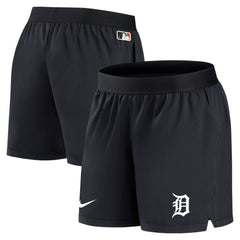 Navy Detroit Tigers Nike Women's Authentic Collection Team Performance Shorts