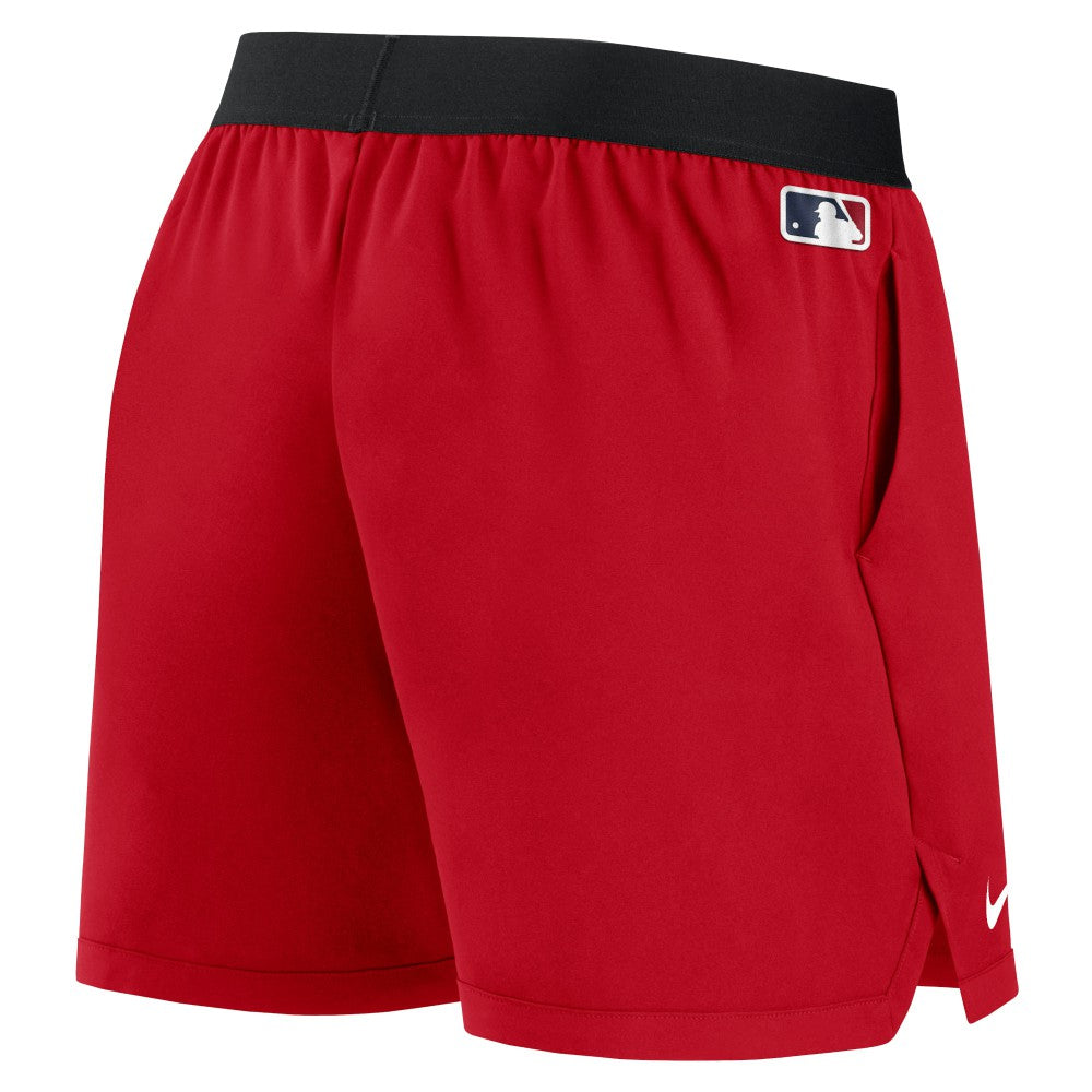 Red Los Angeles Angels Nike Women's Authentic Collection Team Performance Shorts
