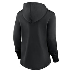 Black Colorado Rockies Nike Women's Authentic Collection Pregame Performance Pullover Hoodie