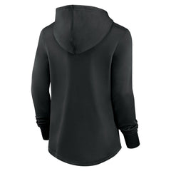 Black Miami Marlins Nike Women's Authentic Collection Pregame Performance Pullover Hoodie