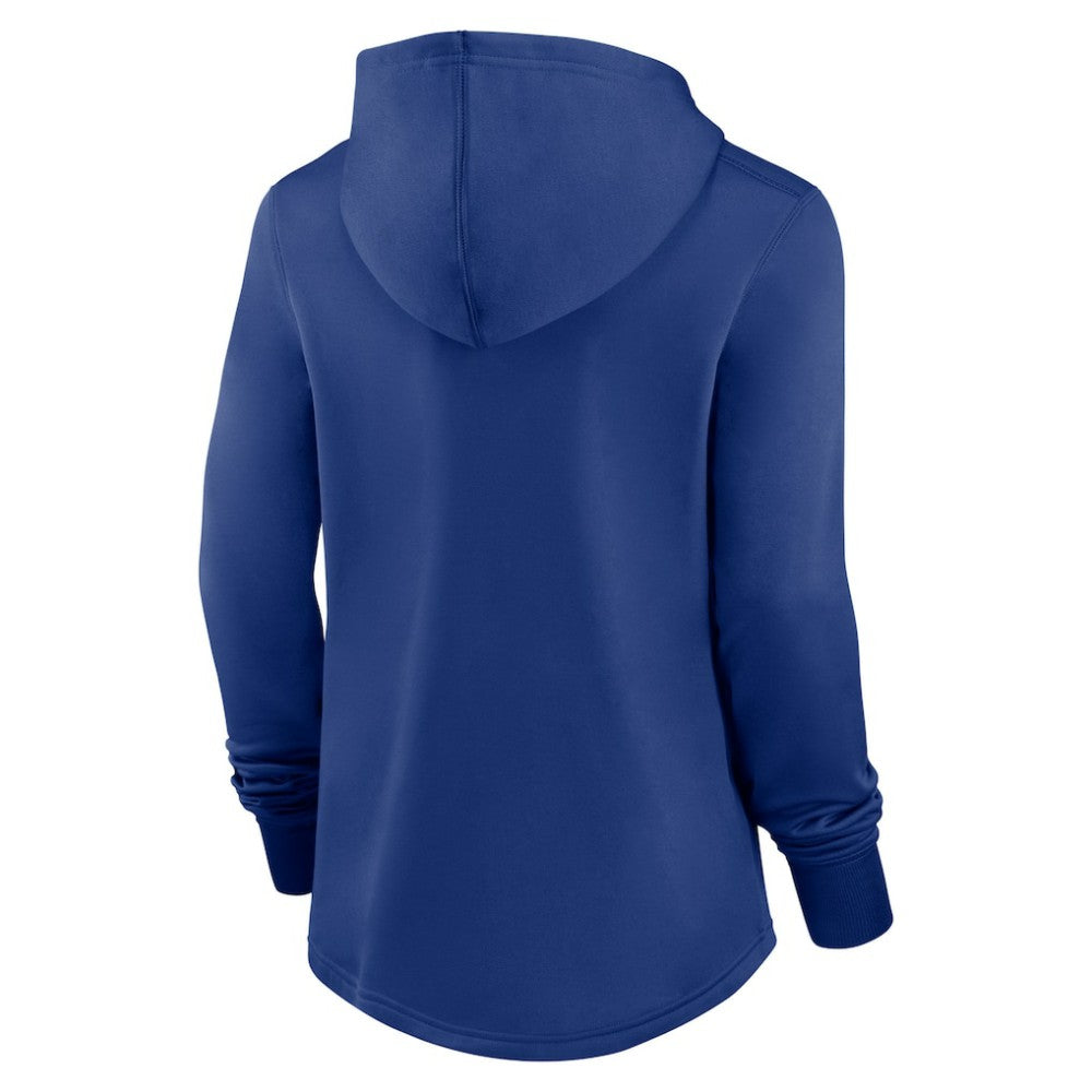 Royal Chicago Cubs Nike Women's Authentic Collection Pregame Performance Pullover Hoodie