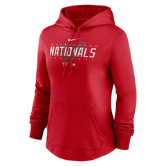 Red Washington Nationals Nike Women's Authentic Collection Pregame Performance Pullover Hoodie