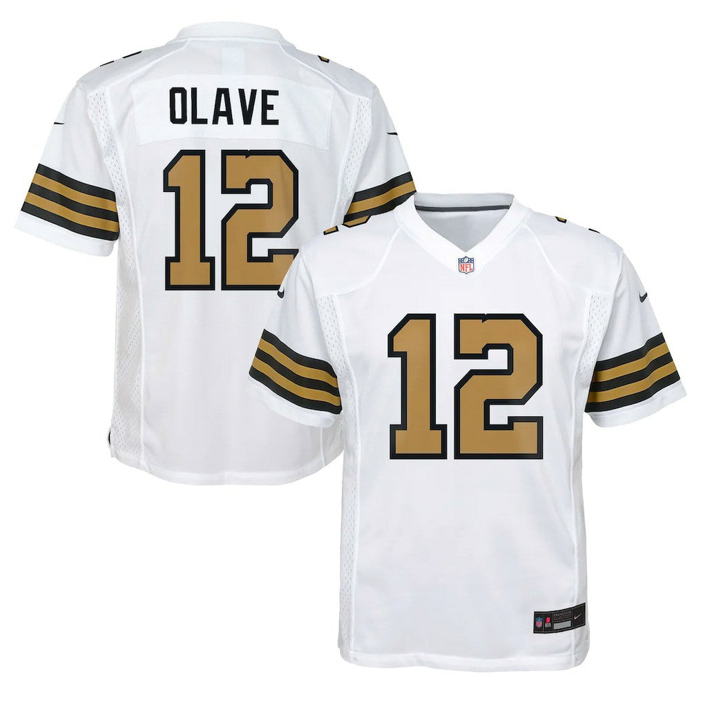 Chris Olave  Youth Game Jersey - New Orleans Saints Jerseys