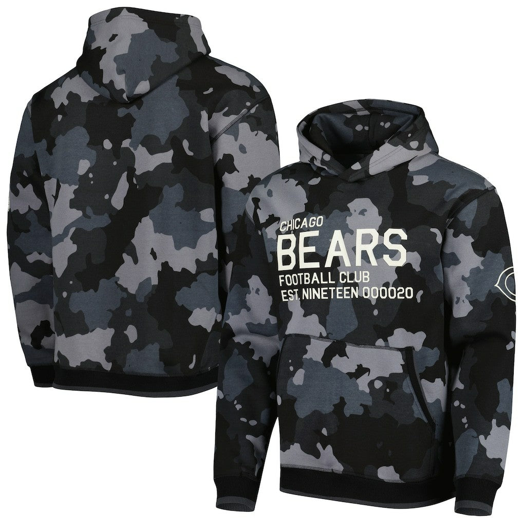 The Wild Collective Camo Pullover Hoodie - Chicago Bears Hoodies