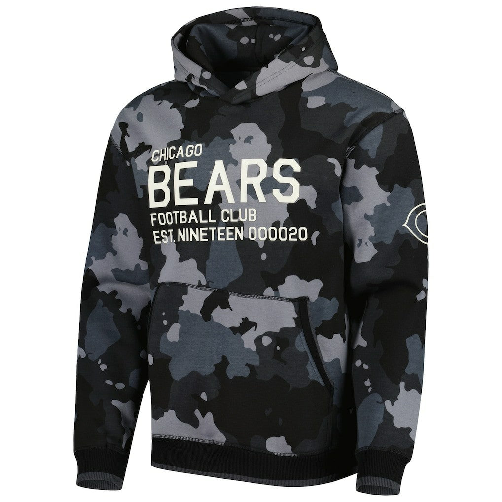The Wild Collective Camo Pullover Hoodie - Chicago Bears Hoodies