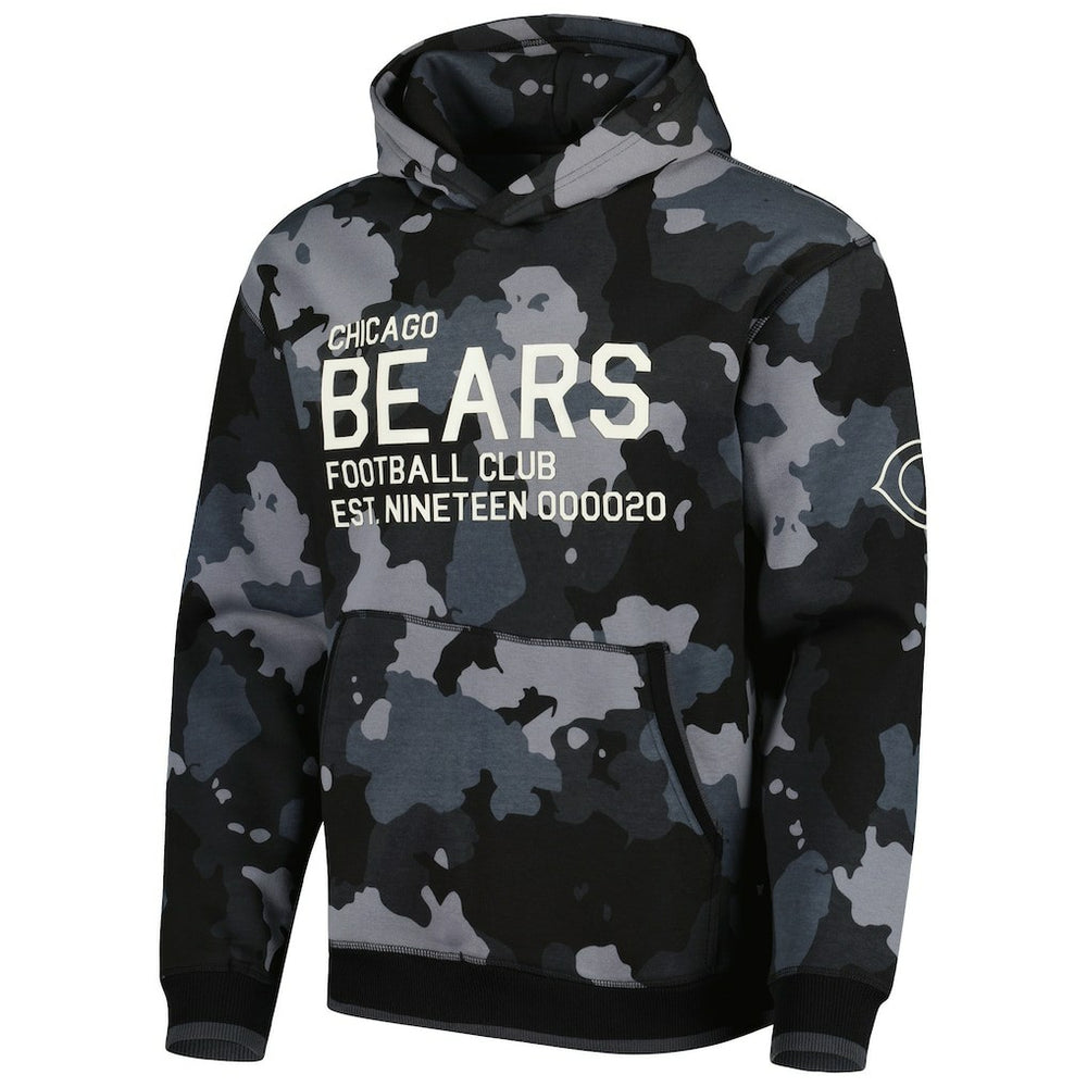 The Wild Collective Camo Pullover Hoodie - Chicago Bears Hoodies