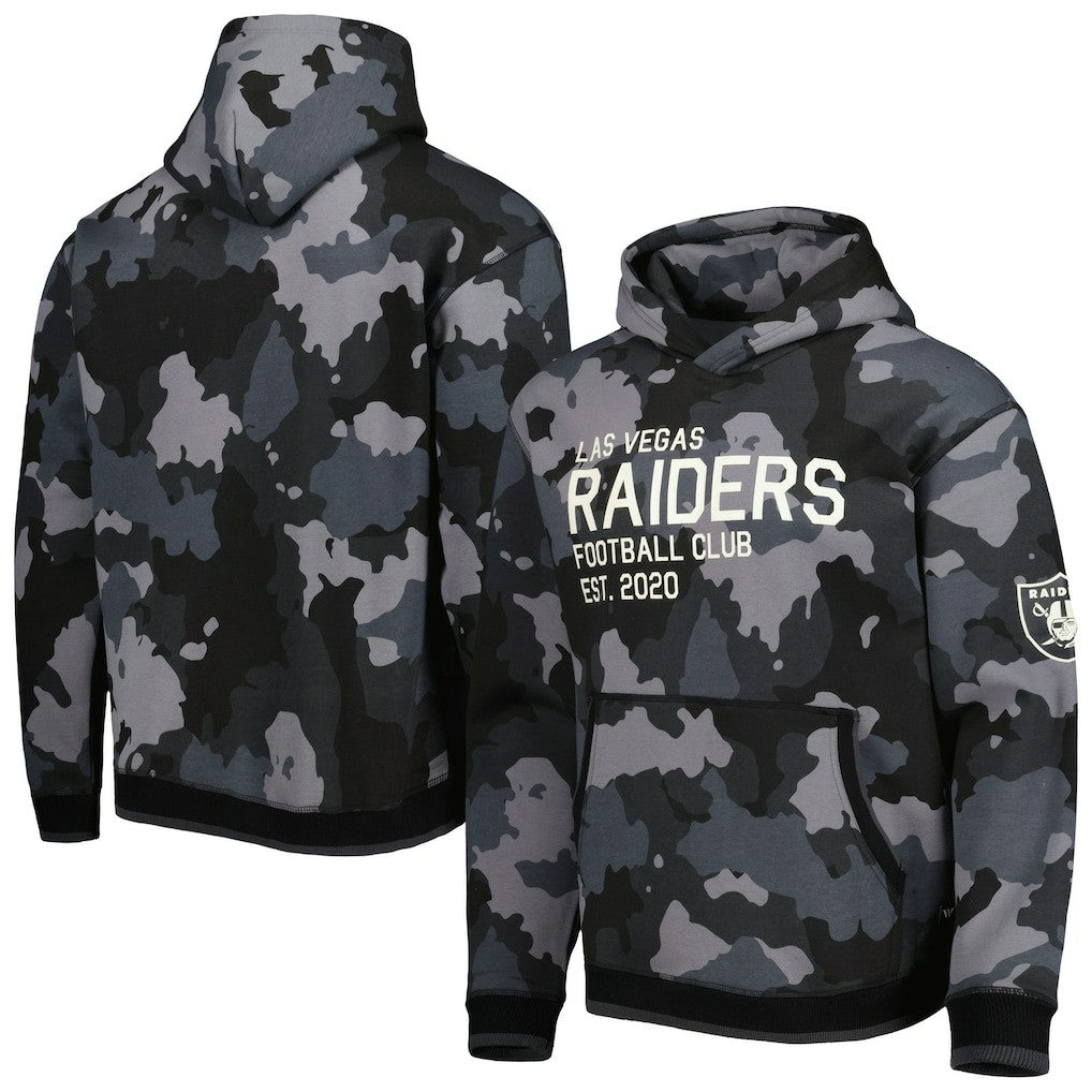 The Wild Collective Camo Pullover Hoodie - Las Vegas Raiders Hoodies