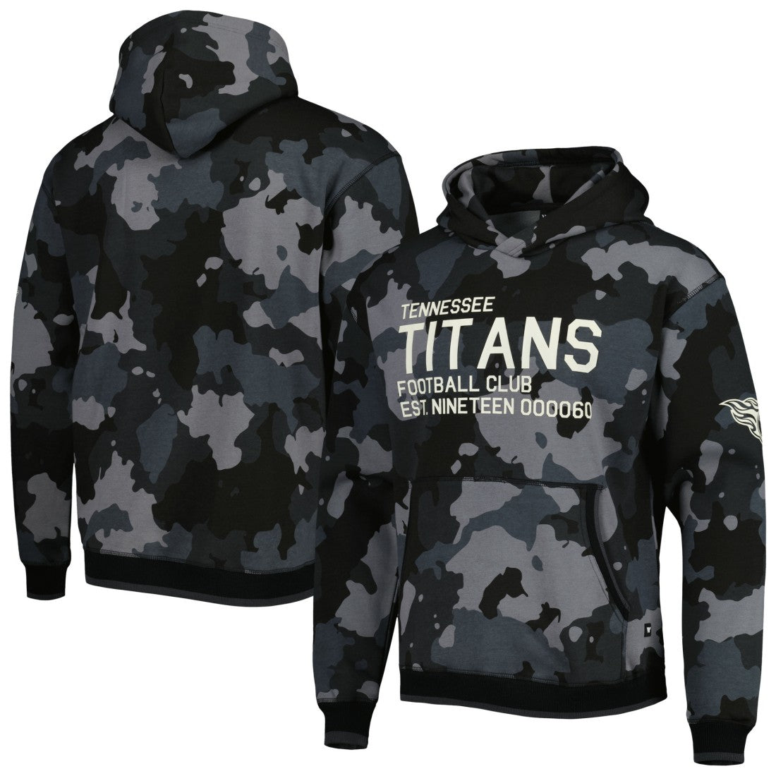 The Wild Collective Camo Pullover Hoodie - Tennessee Titans Hoodies