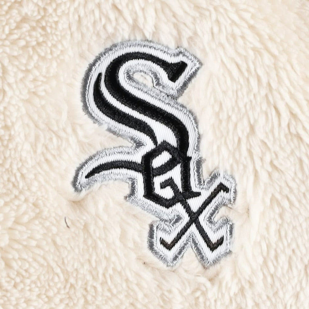 Oatmeal/Black Chicago White Sox G-III 4Her by Carl Banks Women's Shuffle It Raglan Full-Zip Hoodie