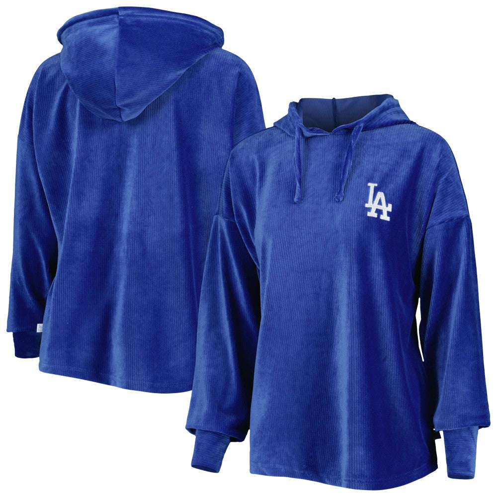 Royal Los Angeles Dodgers Touch Women's End Line Pullover Hoodie
