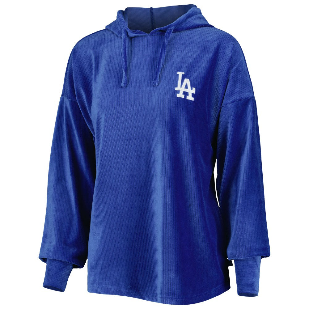 Royal Los Angeles Dodgers Touch Women's End Line Pullover Hoodie