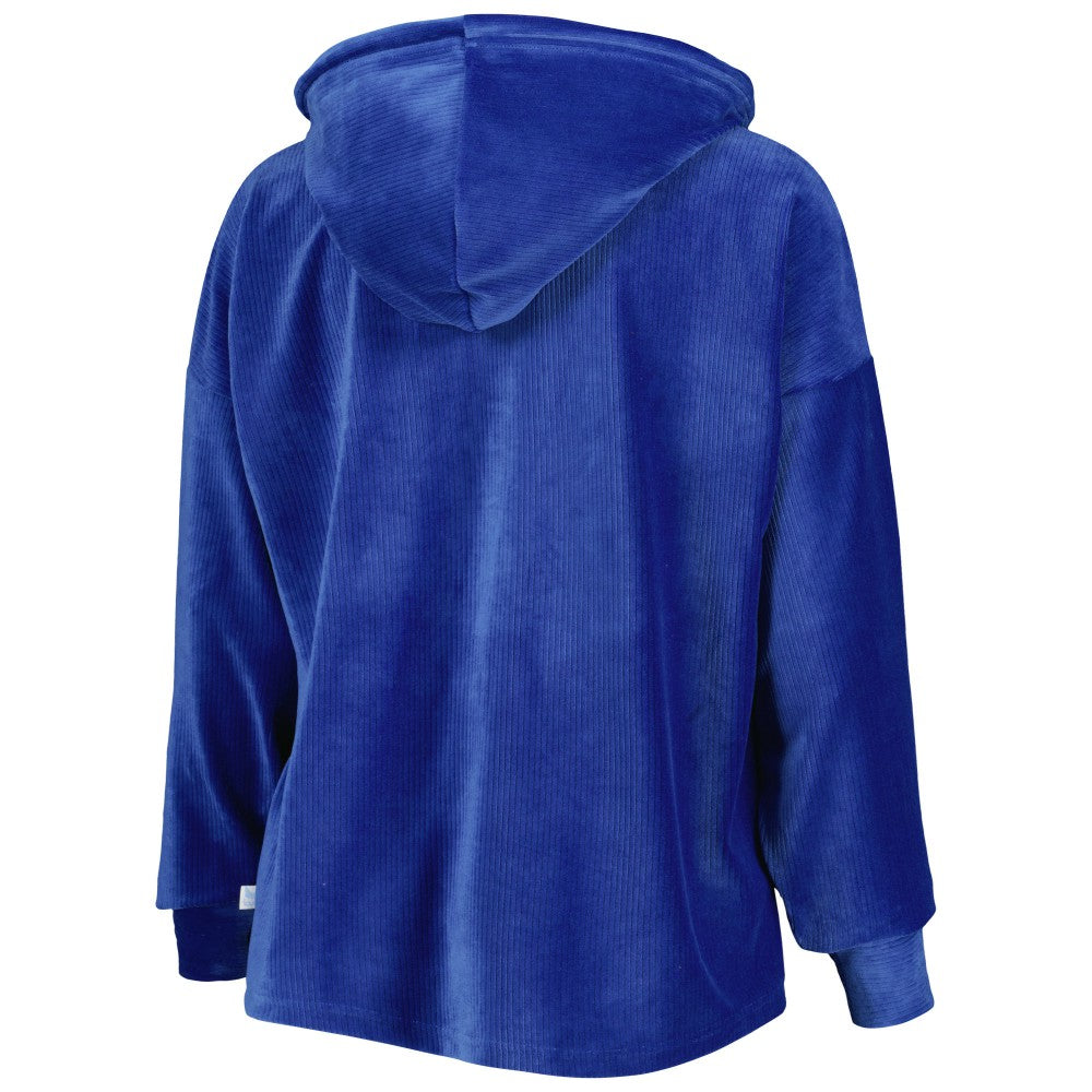 Royal Los Angeles Dodgers Touch Women's End Line Pullover Hoodie
