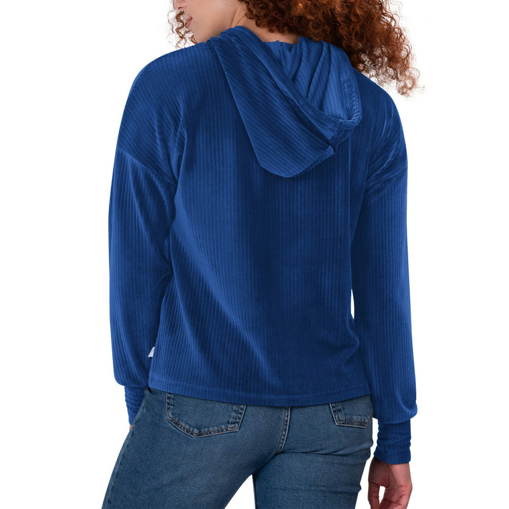 Royal Los Angeles Dodgers Touch Women's End Line Pullover Hoodie
