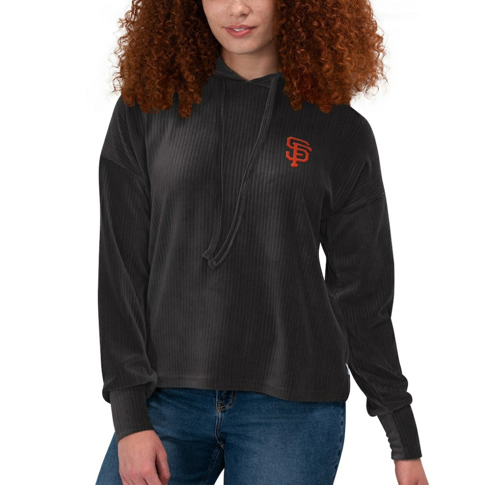 Black San Francisco Giants Touch Women's End Line Pullover Hoodie