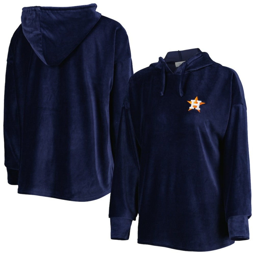 Navy Houston Astros Touch Women's End Line Pullover Hoodie