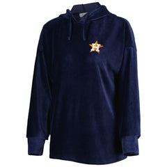 Navy Houston Astros Touch Women's End Line Pullover Hoodie