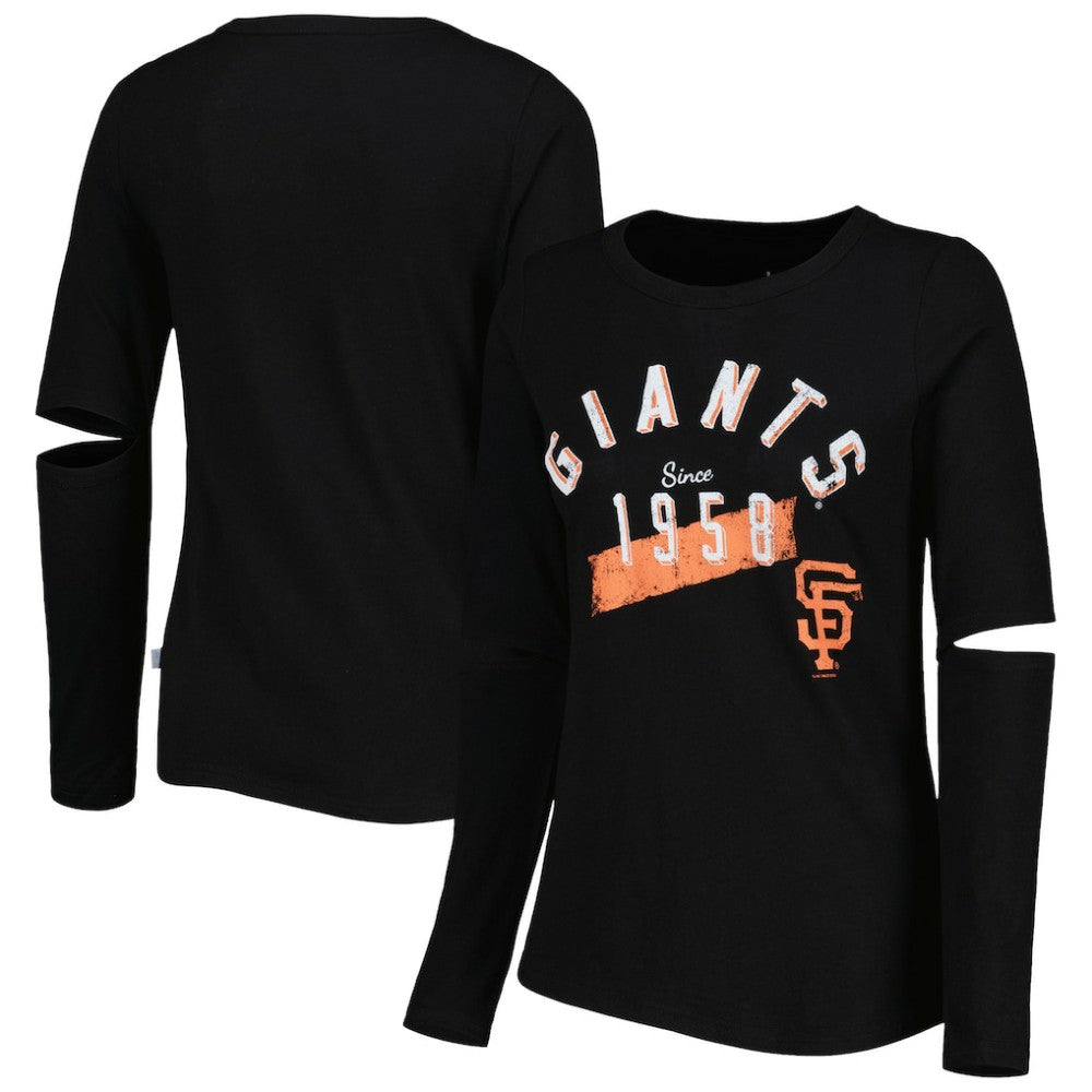 Black San Francisco Giants Touch Women's Formation Long Sleeve T-Shirt