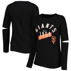 Black San Francisco Giants Touch Women's Formation Long Sleeve T-Shirt