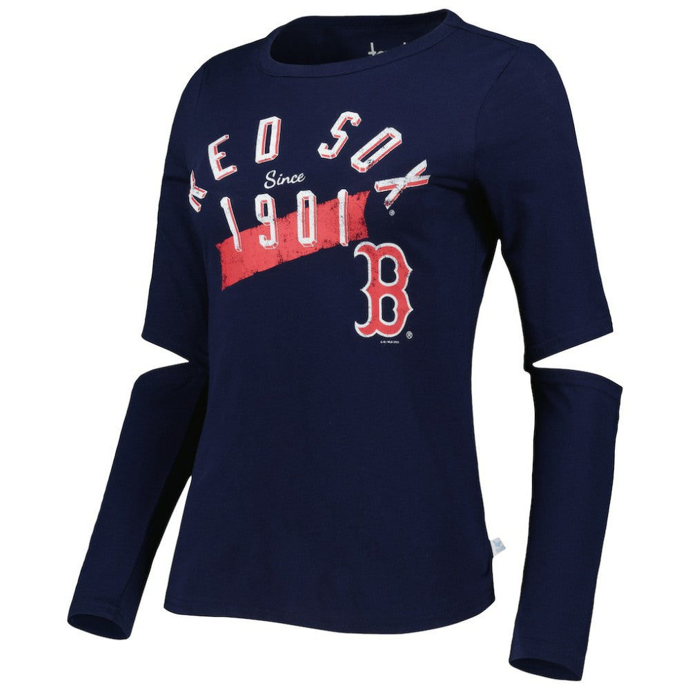 Navy Boston Red Sox Touch Women's Formation Long Sleeve T-Shirt