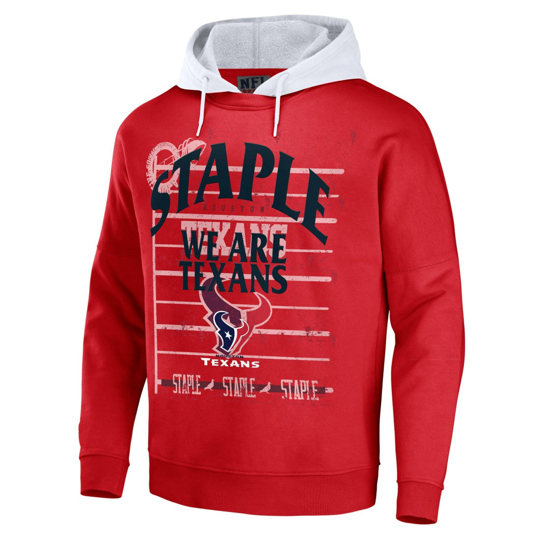 NFL x Staple Throwback Vintage Wash Pullover Hoodie - Houston Texans Hoodies