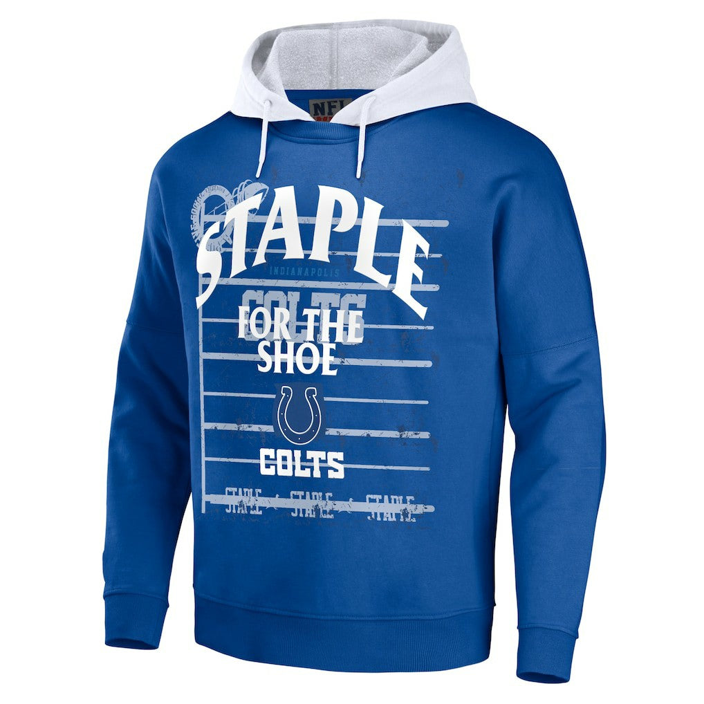 NFL x Staple Throwback Vintage Wash Pullover Hoodie - Indianapolis Colts Hoodies