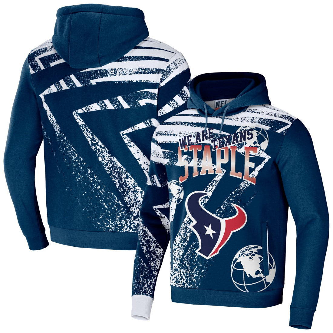 NFL x Staple All Over Print Pullover Hoodie - Houston Texans Hoodies