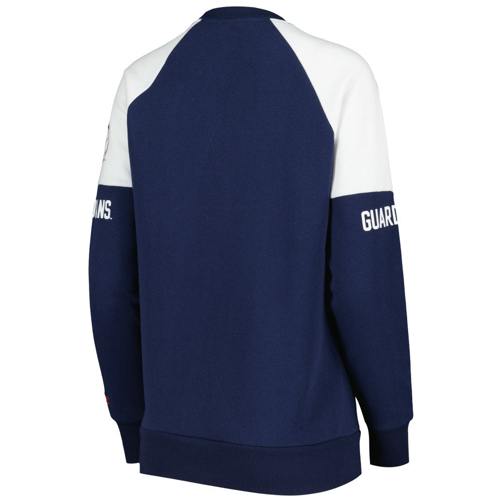 Navy/Red Cleveland Guardians Starter Women's Baseline Raglan Pullover Sweatshirt
