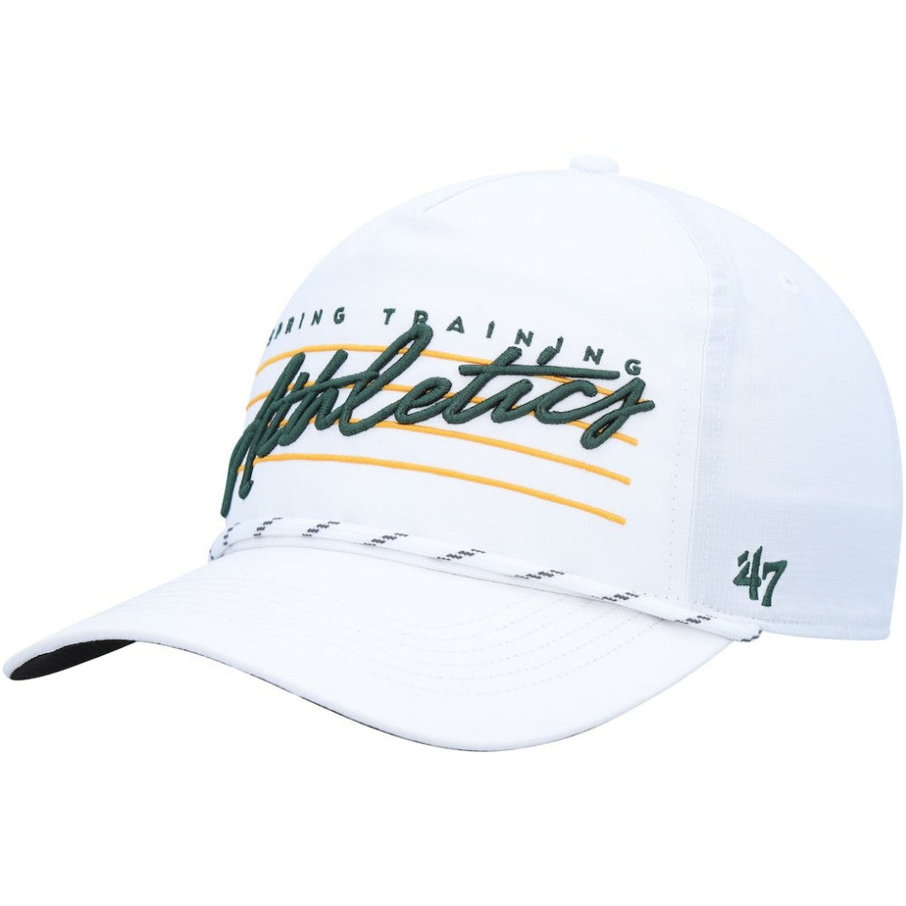 White Athletics '47 Downburst Hitch Snapback Hat