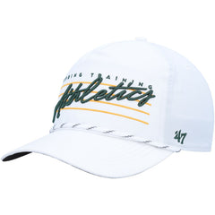 White Athletics '47 Downburst Hitch Snapback Hat