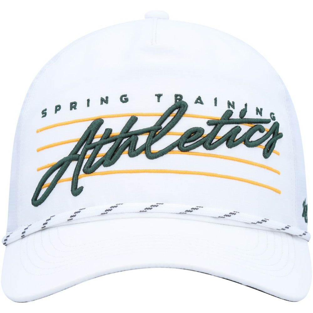 White Athletics '47 Downburst Hitch Snapback Hat