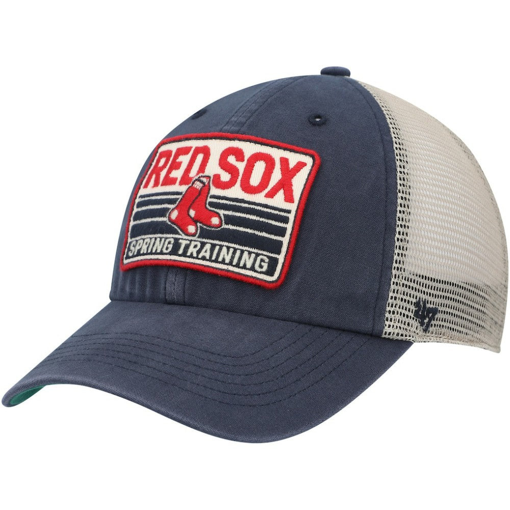 Navy/Tan Boston Red Sox '47 Four Stroke Clean Up Trucker Snapback Hat