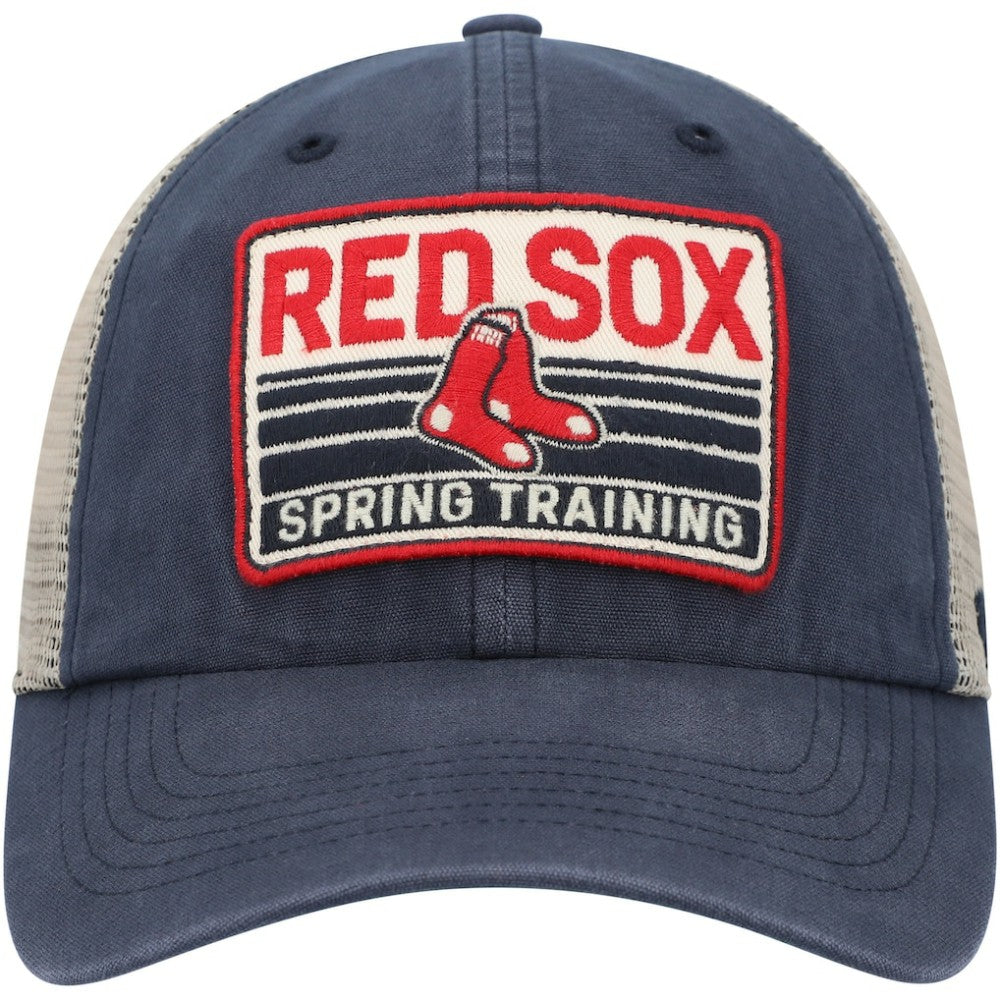 Navy/Tan Boston Red Sox '47 Four Stroke Clean Up Trucker Snapback Hat