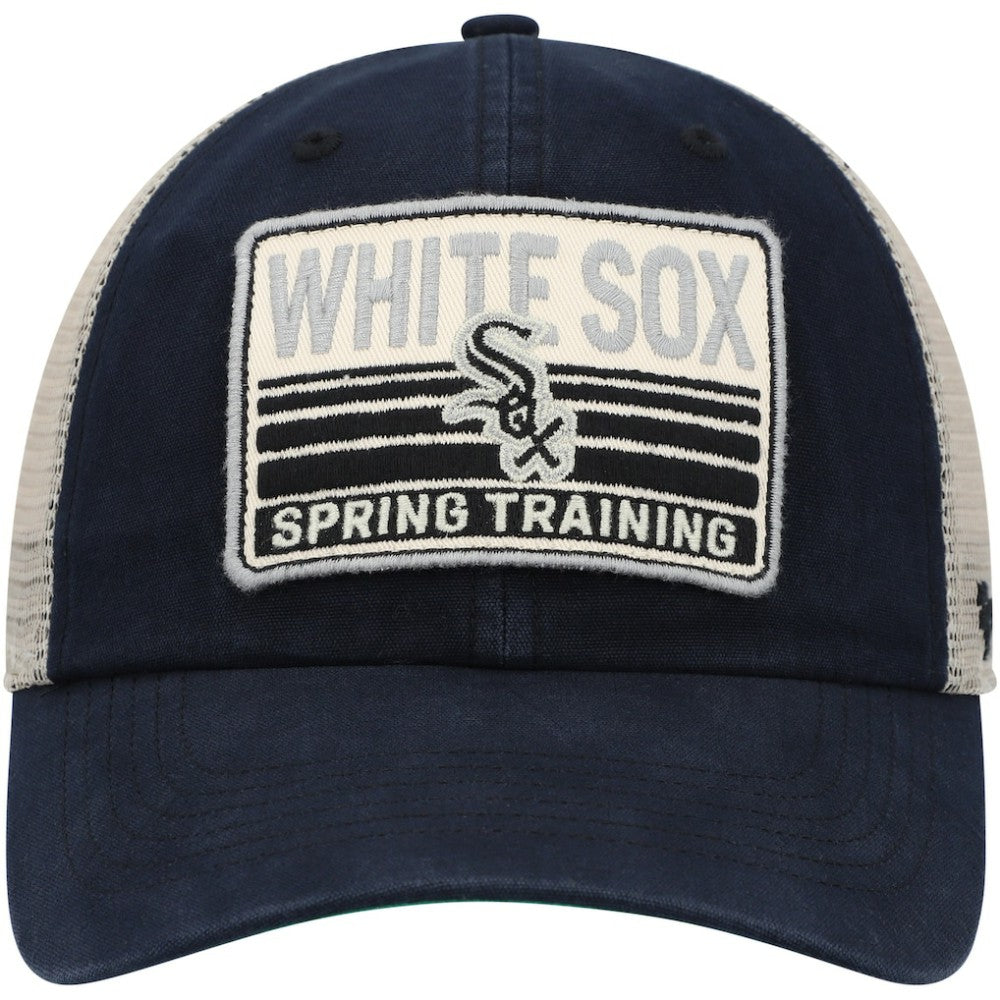 Black/Tan Chicago White Sox '47 Four Stroke Clean Up Trucker Snapback Hat