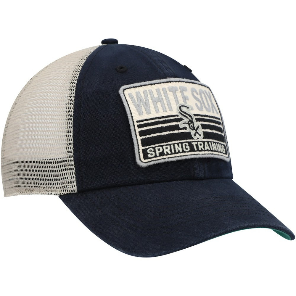 Black/Tan Chicago White Sox '47 Four Stroke Clean Up Trucker Snapback Hat
