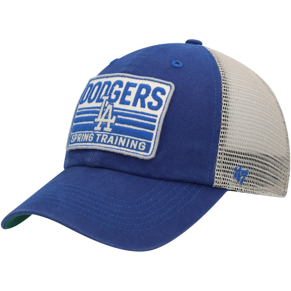Royal/Tan Los Angeles Dodgers '47 Four Stroke Clean Up Trucker Snapback Hat