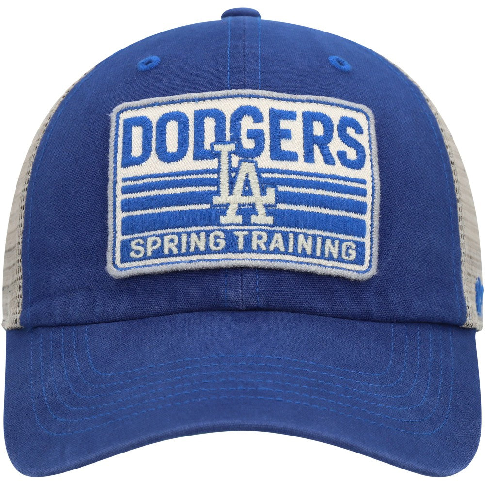 Royal/Tan Los Angeles Dodgers '47 Four Stroke Clean Up Trucker Snapback Hat