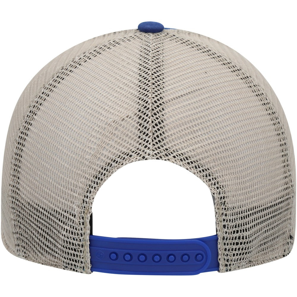 Royal/Tan Los Angeles Dodgers '47 Four Stroke Clean Up Trucker Snapback Hat